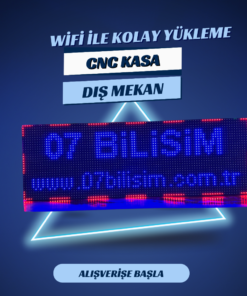 16 x 128 Mavi Led Tabela Kayan Yazı